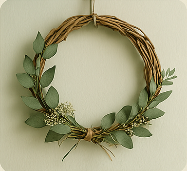 Guirlanda natural artesanal