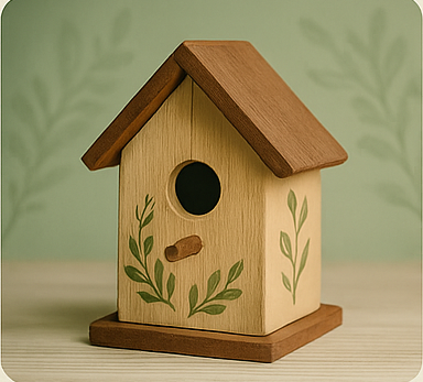Casinha de passarinho artesanal